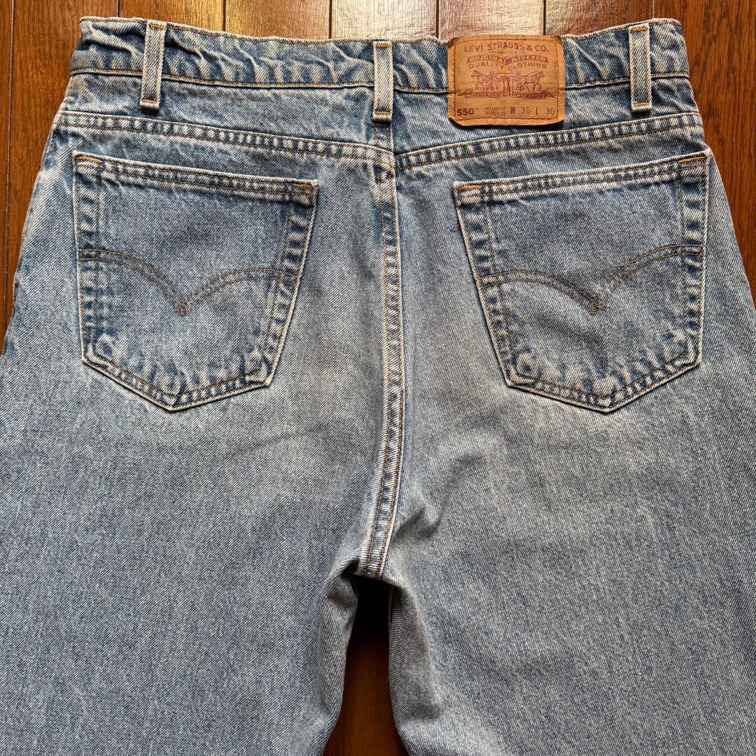 【90s】Levi's 550 USA製 ストーンウォッシュ W36 L30