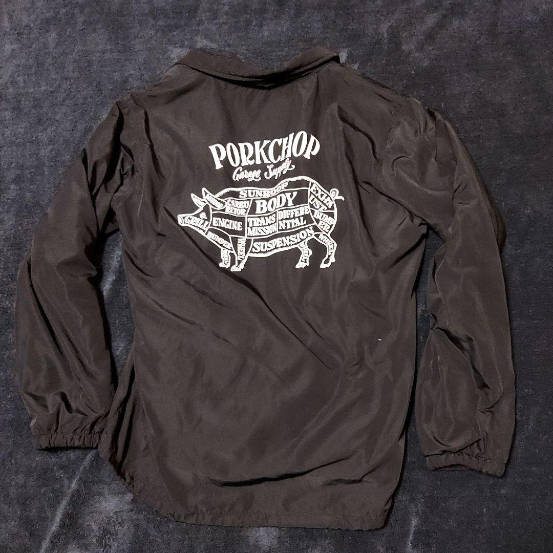 【希少】PORKCHOP 黒XLサイズ ナイロンジャケット