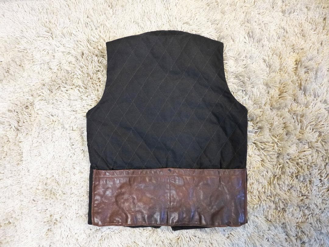 GERUGAベスト３本革キルティング2wayフリーホイーラーズoldjoeゲルガ