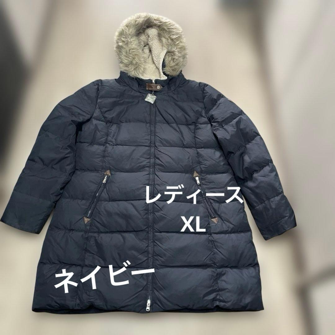 ラルフローレンダウンジャケット ファー付き　ネイビー