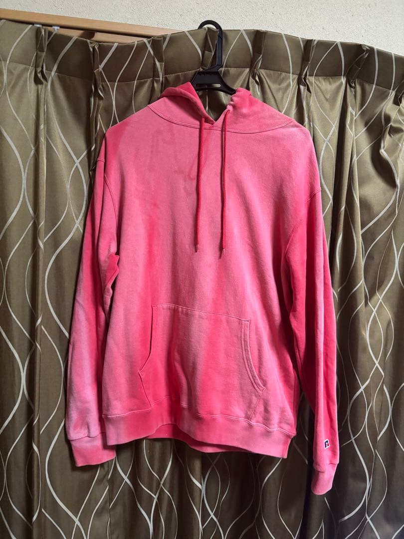 鬼フェード Russell Athletic 無地 パーカー XL