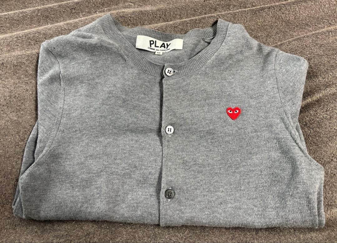 プレイコムデギャルソン　綿カーディガン　M