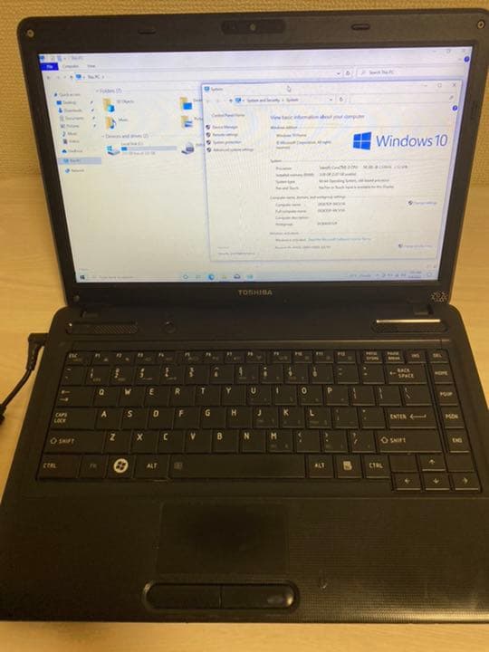 Windowsノート本体 Toshiba C640