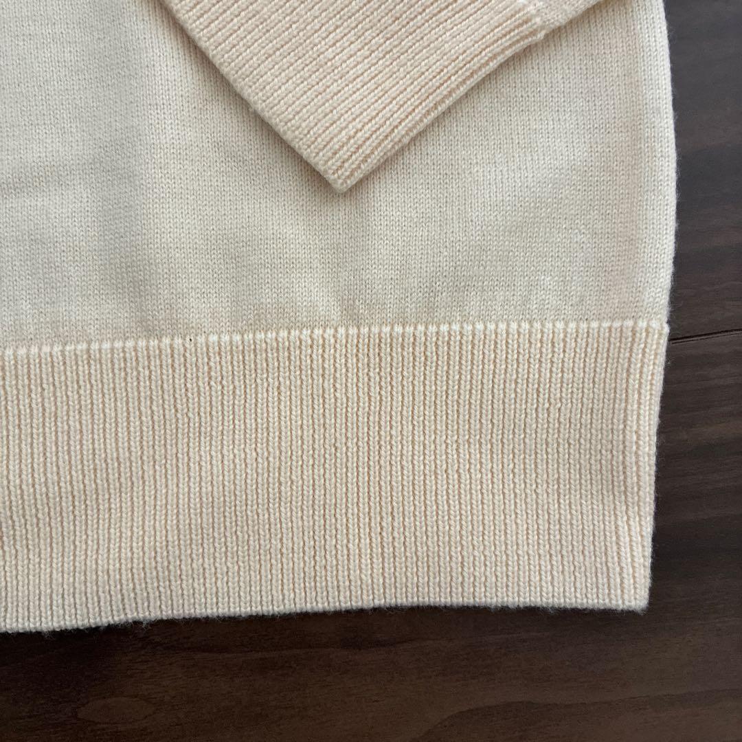 POLO RALPH LAUREN アイボリー 長袖セーター XS ウール100