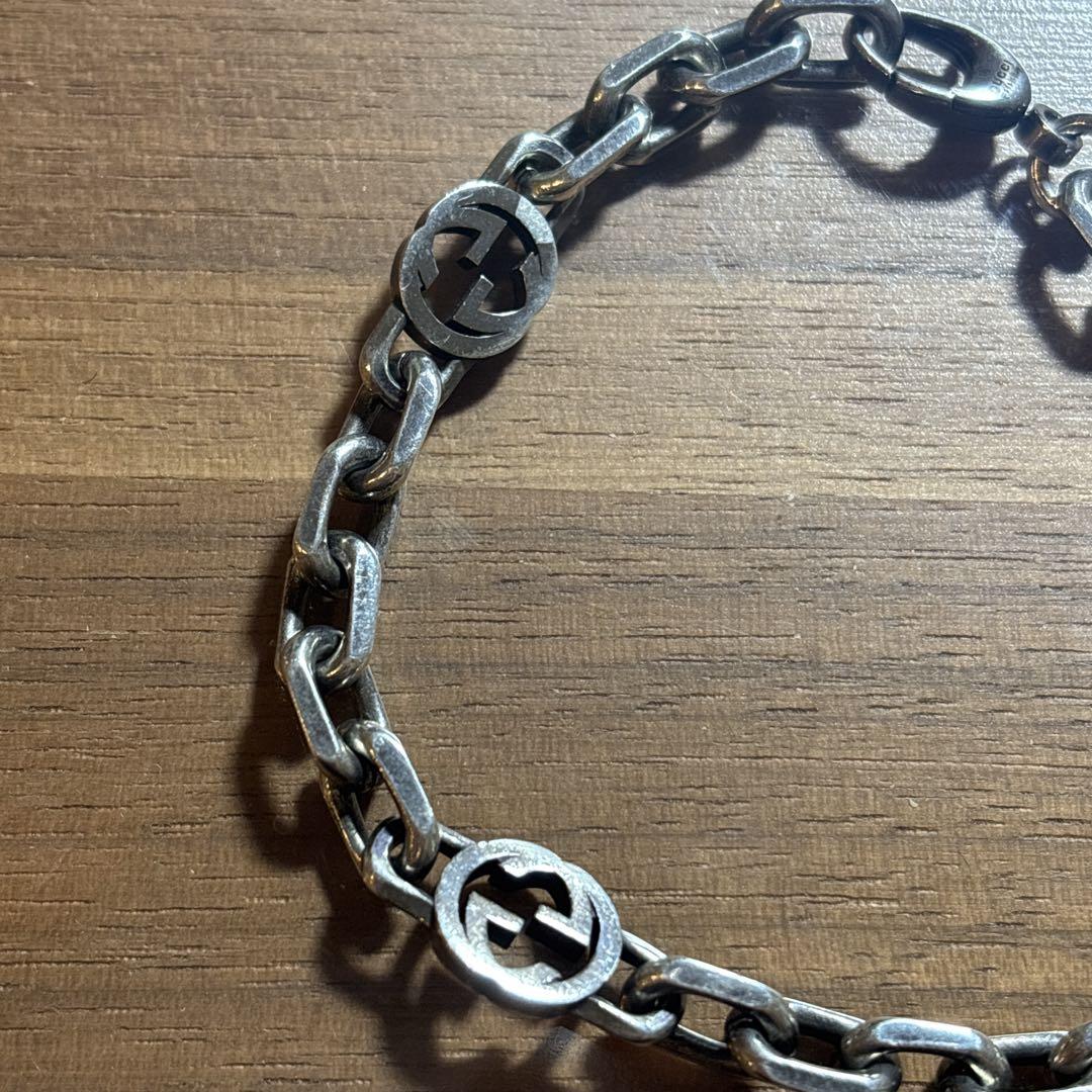 正規品　GUCCI　インターロッキング　ブレスレット　19号