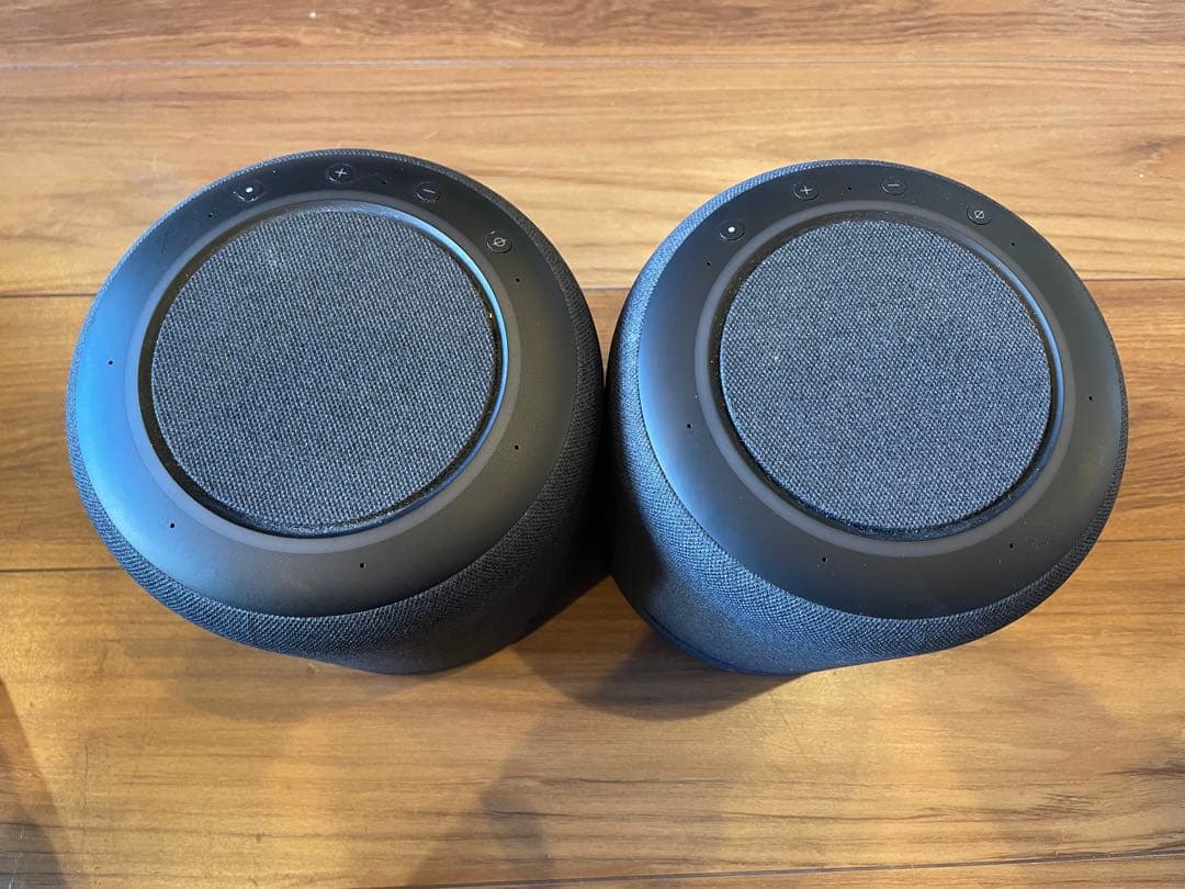 エコースタジオ studio スマートスピーカー ブラック　2個セット