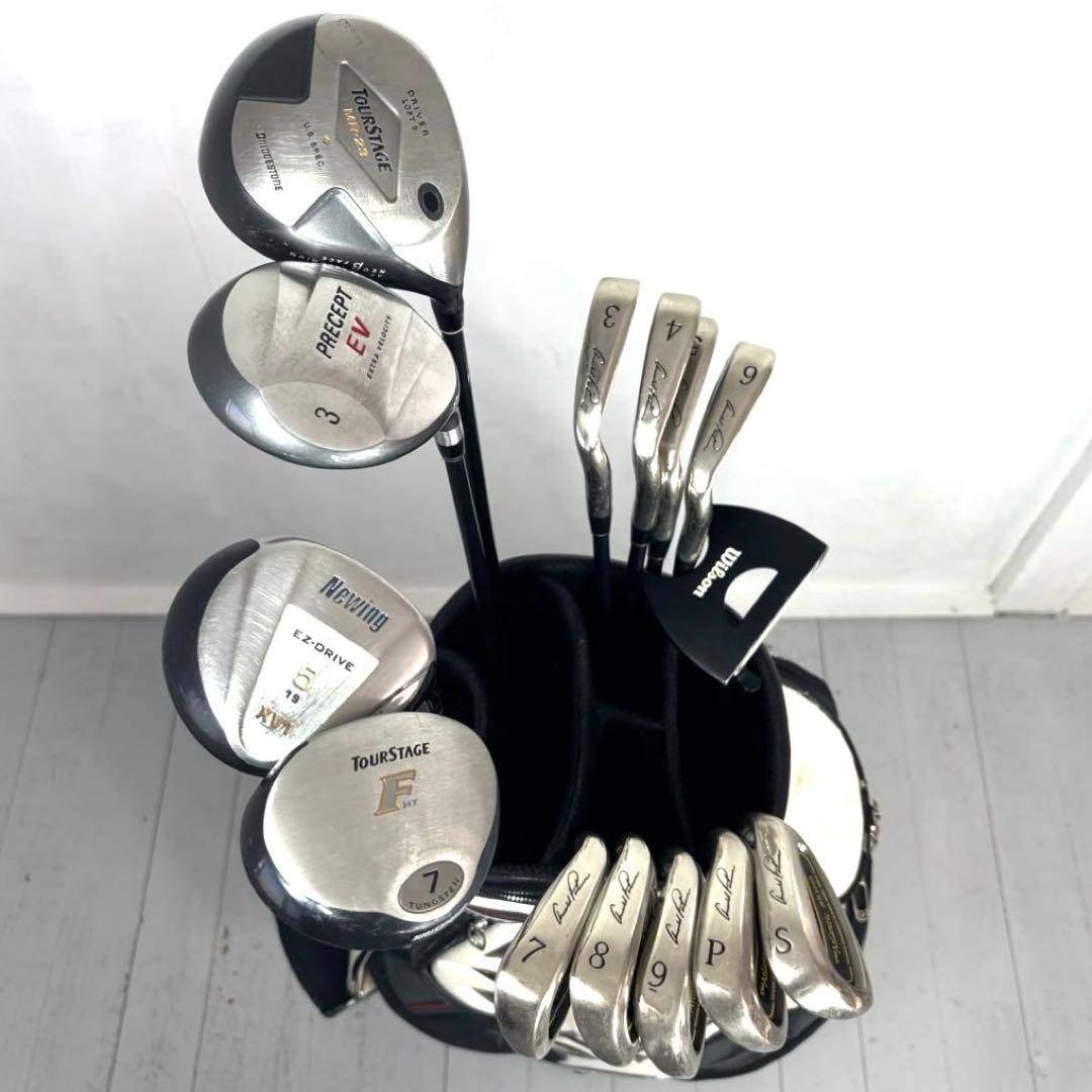 本格派 メンズゴルフクラブ 14本 フルセット ツアーステージ お試しセット