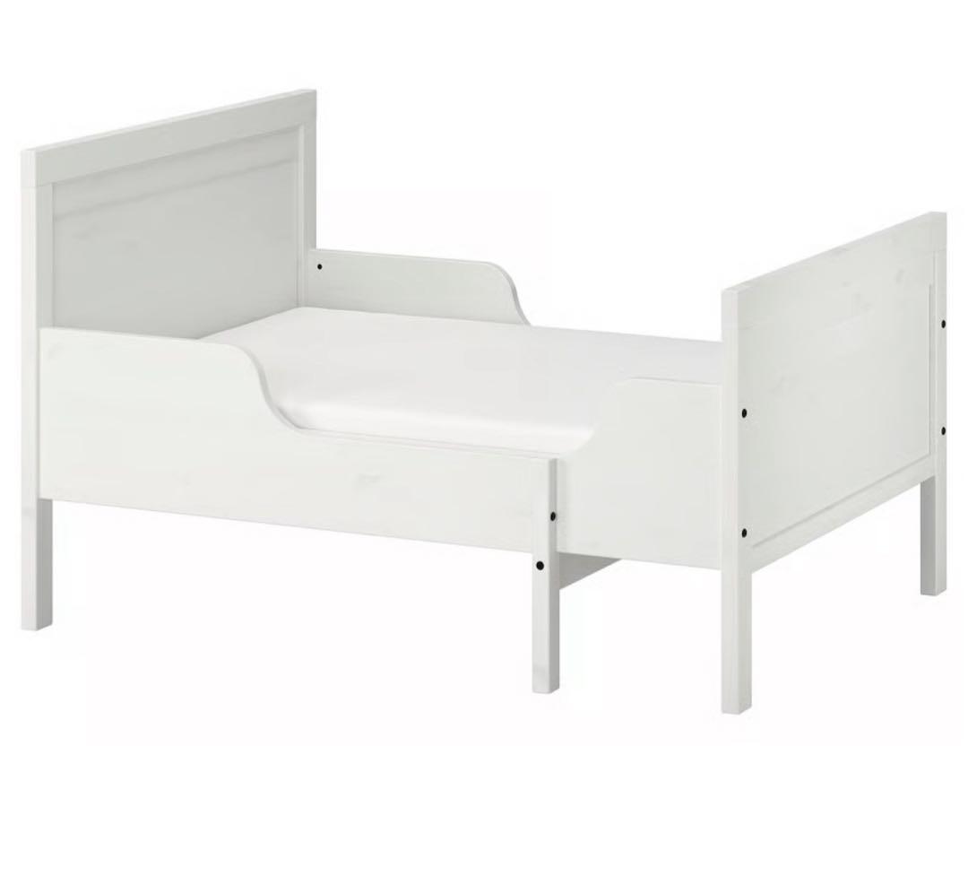 【引き取り専用】IKEA 子供用 伸長式ベッド ホワイト スンドヴィーク