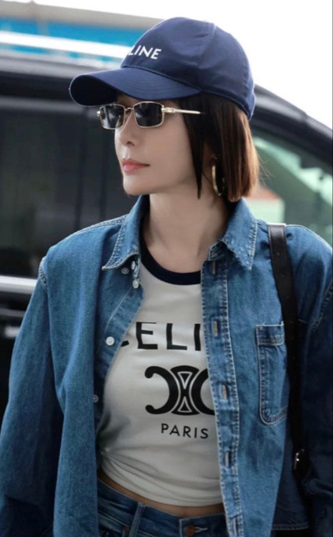 セリーヌ　キャップ　M 紺　ベースボール　男女 正規品