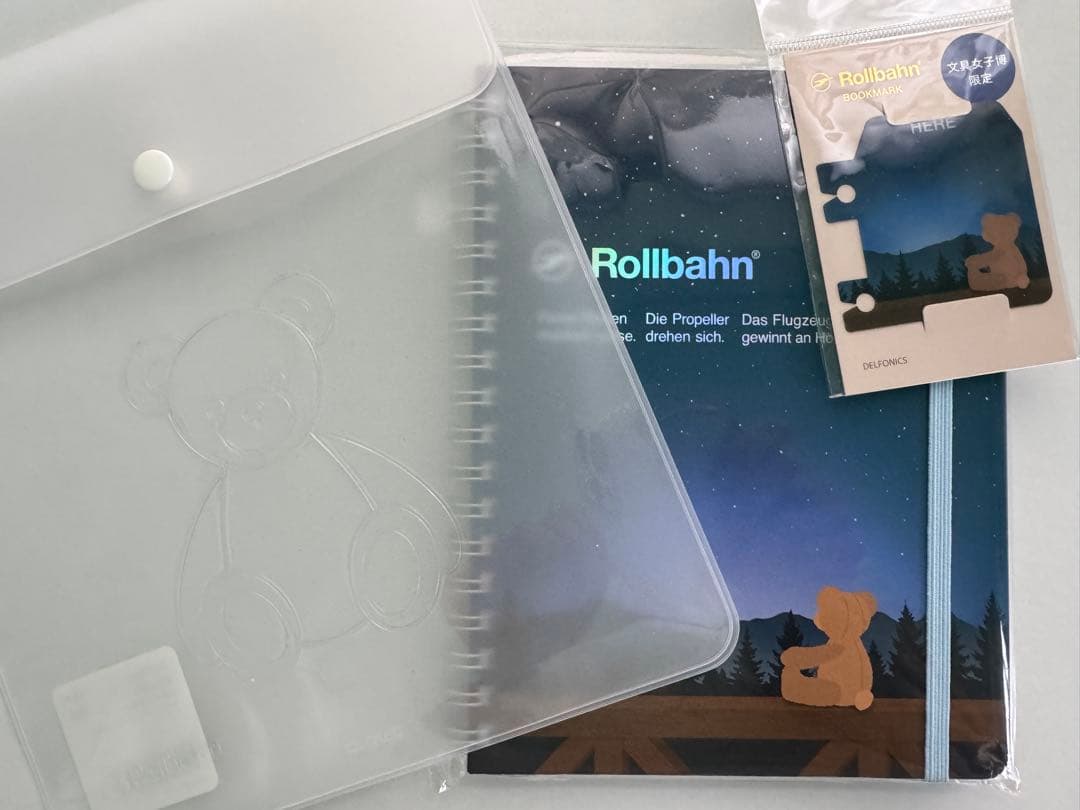 文具女子博限定ロルバーンカスタム夜空　ケース　ブックマーク　限定３点