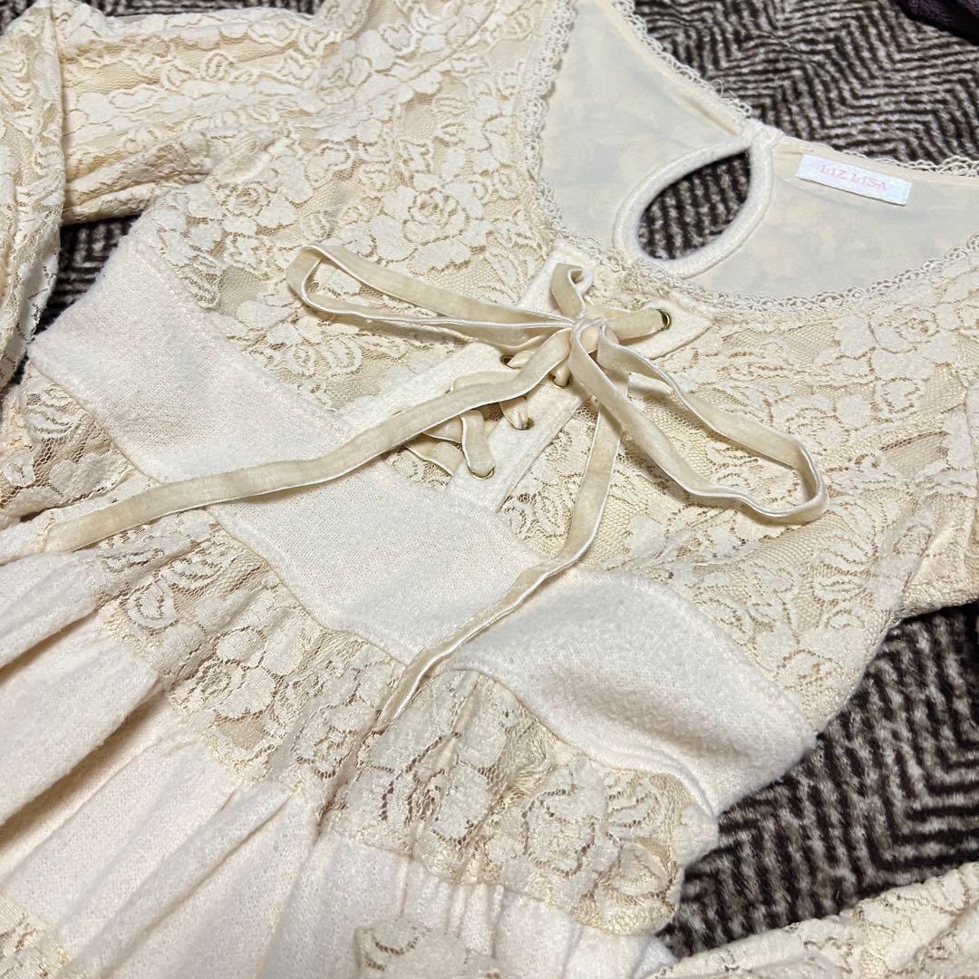 希少 LIZLISA レースミニワンピ 姫ギャル フェアリーグランジ 当時品
