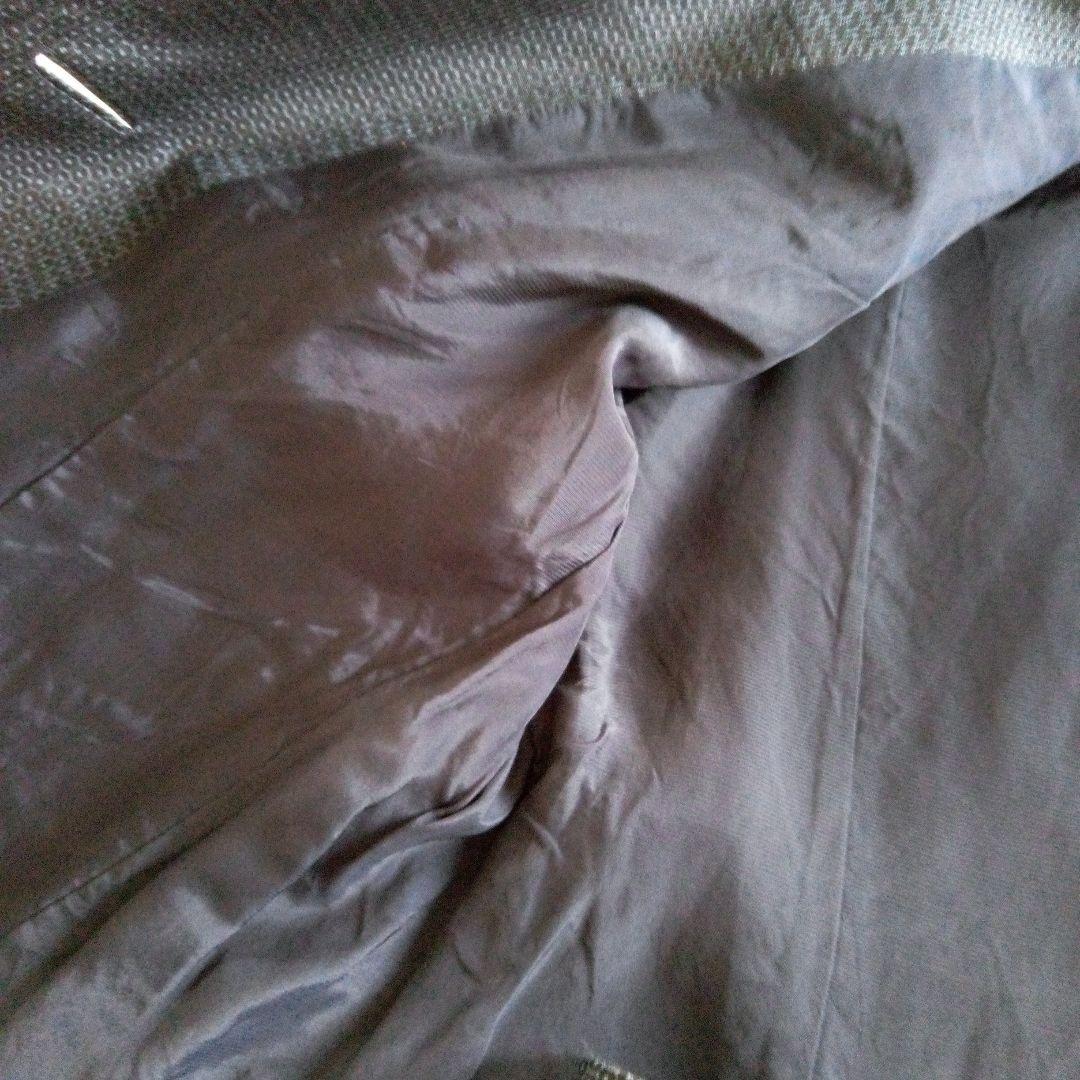 別注仕立て　大島紬ネイビー ジャケットとスカートのセット