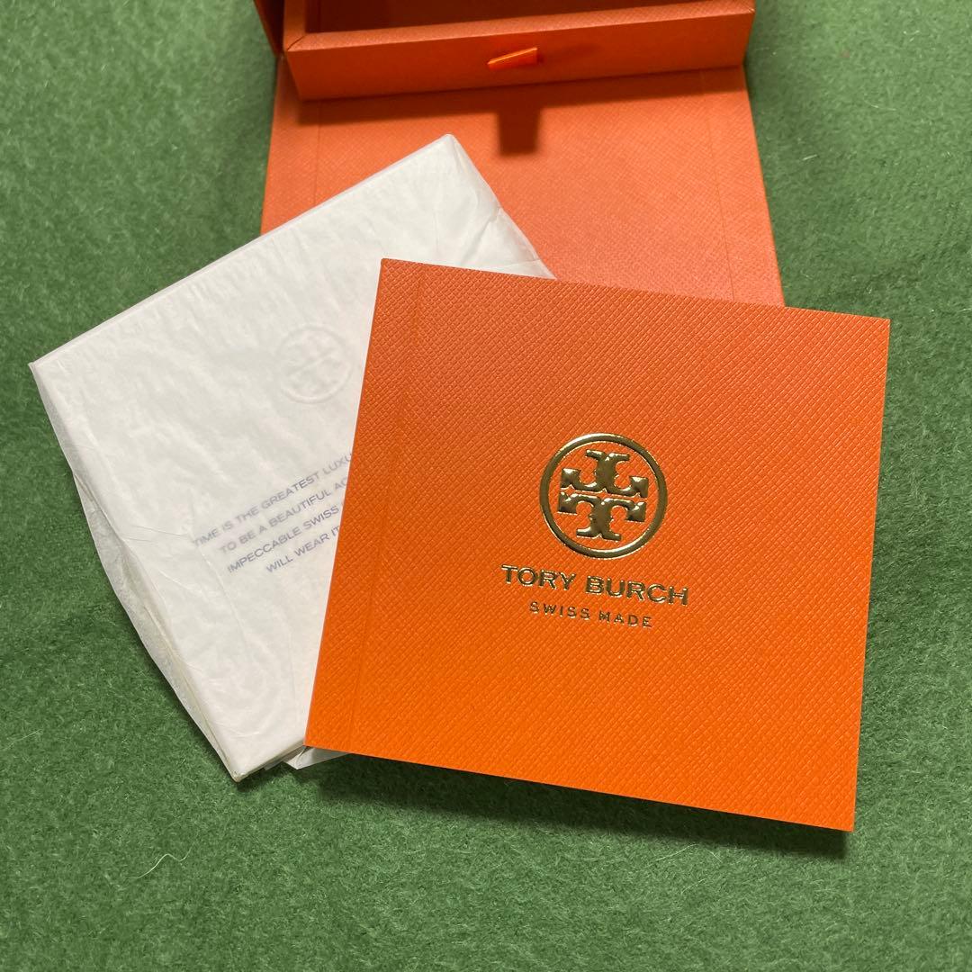 【美品】TORY BURCH トリーバーチ 腕時計 レザー スイス製 箱付き