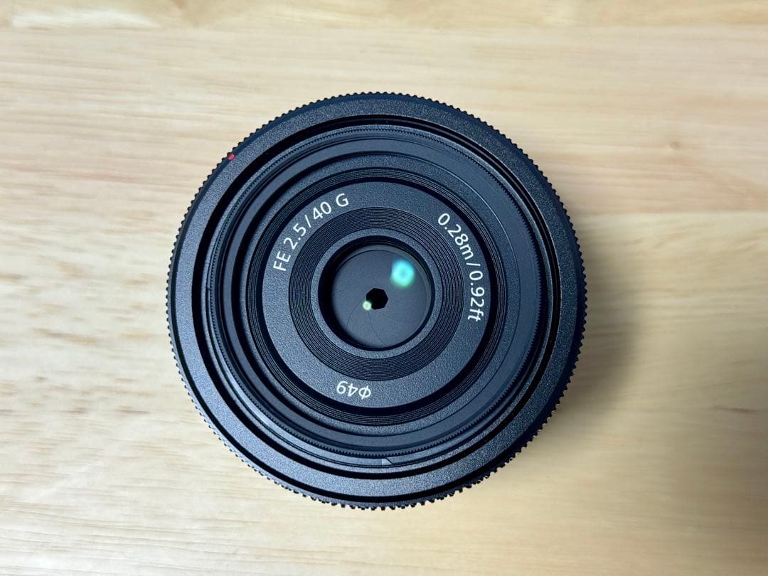 【極美品】SEL40F25G 40mm F2.5G ZXII メタルフード