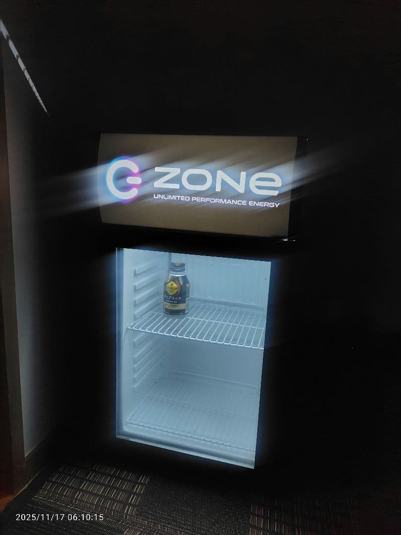 G-ZONE コンパクト冷蔵庫 LED照明付き 冷蔵ショーケース