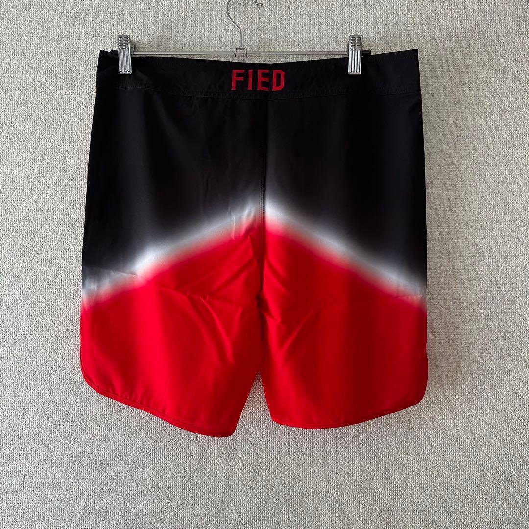 ファイドサーフパンツ ボードパンツ ライジング ブラックレッド 32
