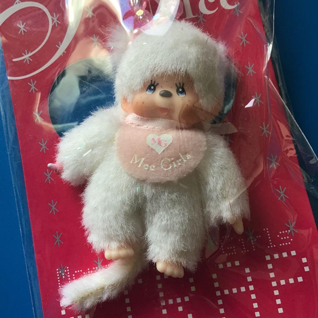 モンチッチ　MCC GIRLS ぬいぐるみストラップ白　レア！　正規品　限定品