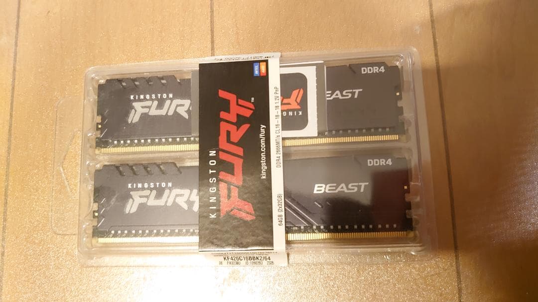KINGSTON FURY 64GB(32GB×2) DDR4 2666MT/s