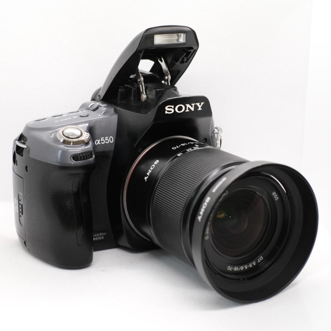 SONY α550　18-70mmレンズセット　初心者　一眼レフカメラ　訳あり