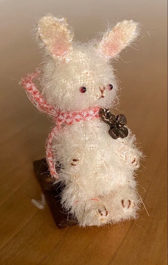 moriのえほん様　ラブリーなうさぎさん　ミニチュアぬいぐるみ