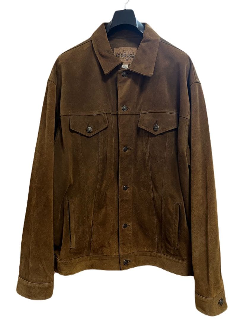 美品 OLD GAP 00s Y2K 3rd スウェード トラッカージャケット