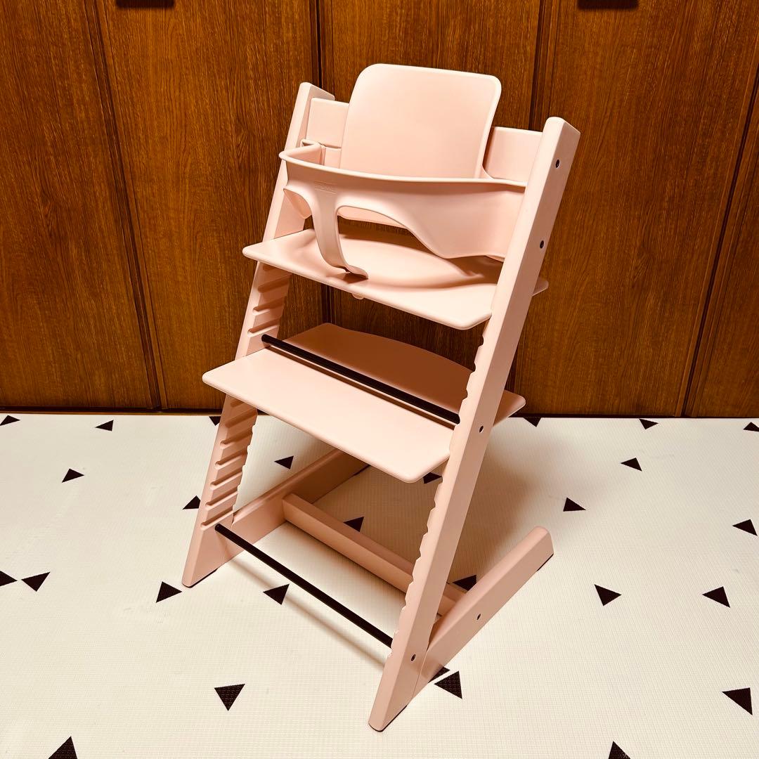 STOKKE TRIPP TRAPP セレーヌピンク テーブル・ベビーセット付き