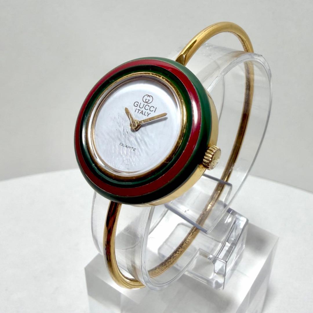 【新品電池/稼働】グッチ チェンジベゼル 腕時計 バングルウォッチ 13色