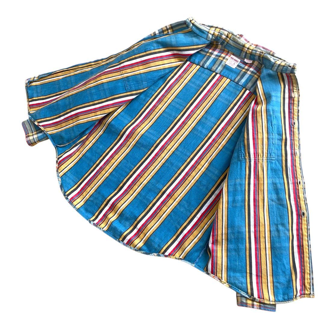 美品 好配色 70s ビンテージ BIG MAC フランネルシャツ L