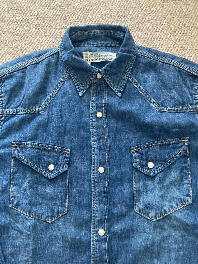 【新品】REMI RELIEF /コットンリネンWestern Shirt