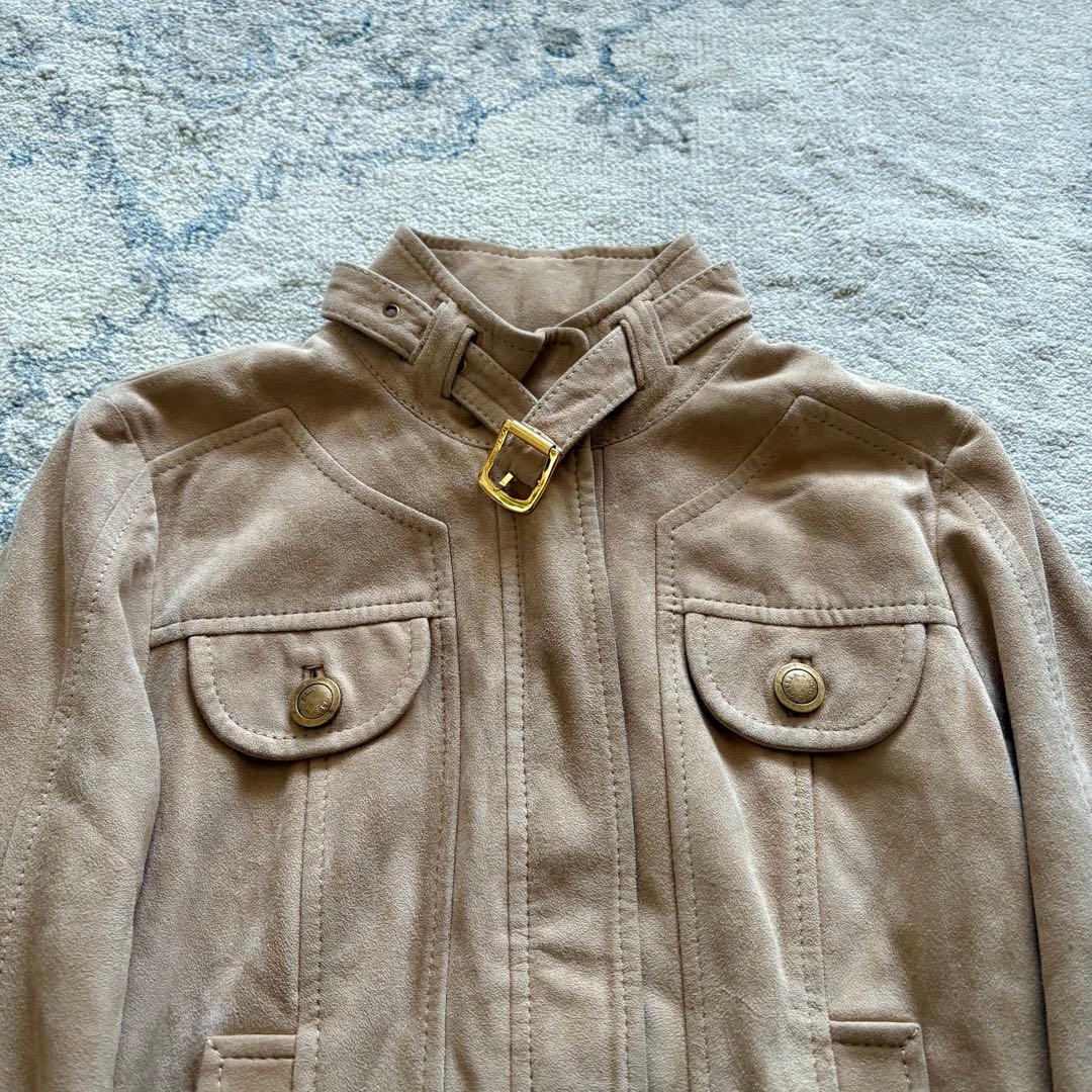 ドルチェアンドガッバーナ スウェード 裏地 レオパード レザー ライダース