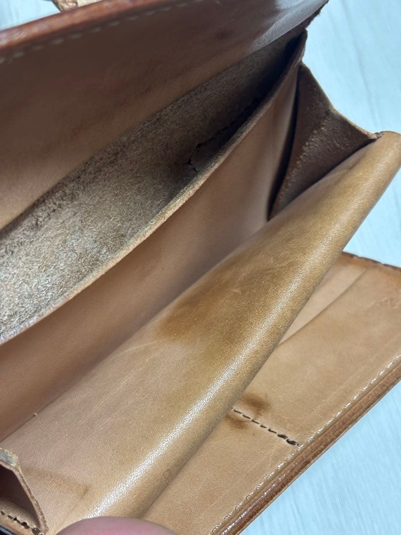 ALZUNI カービングレザー　バイカーウォレット　ウォレットチェーン