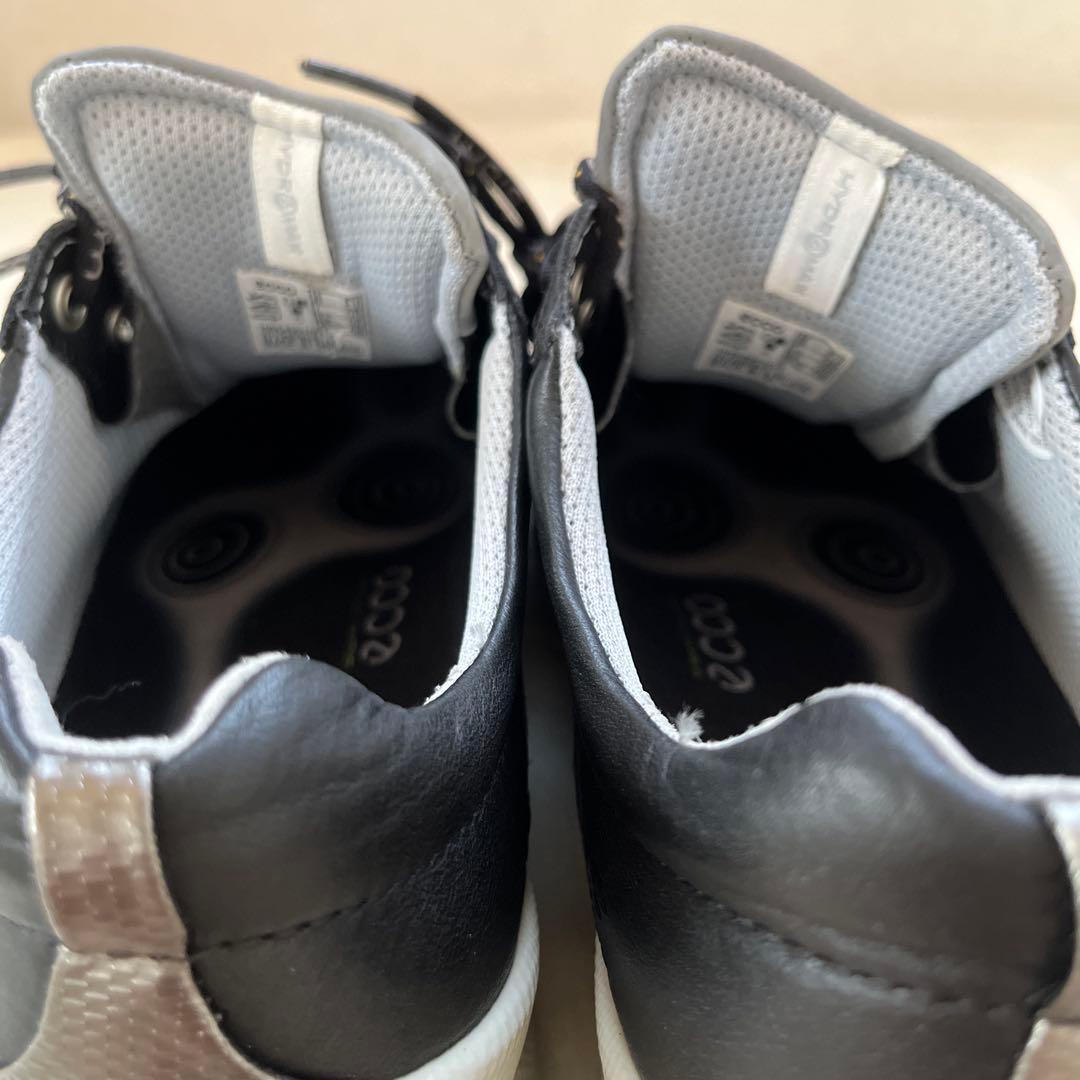未使用✨ECCO エコー ゴルフシューズ　バイオム24cm 黒 レザー