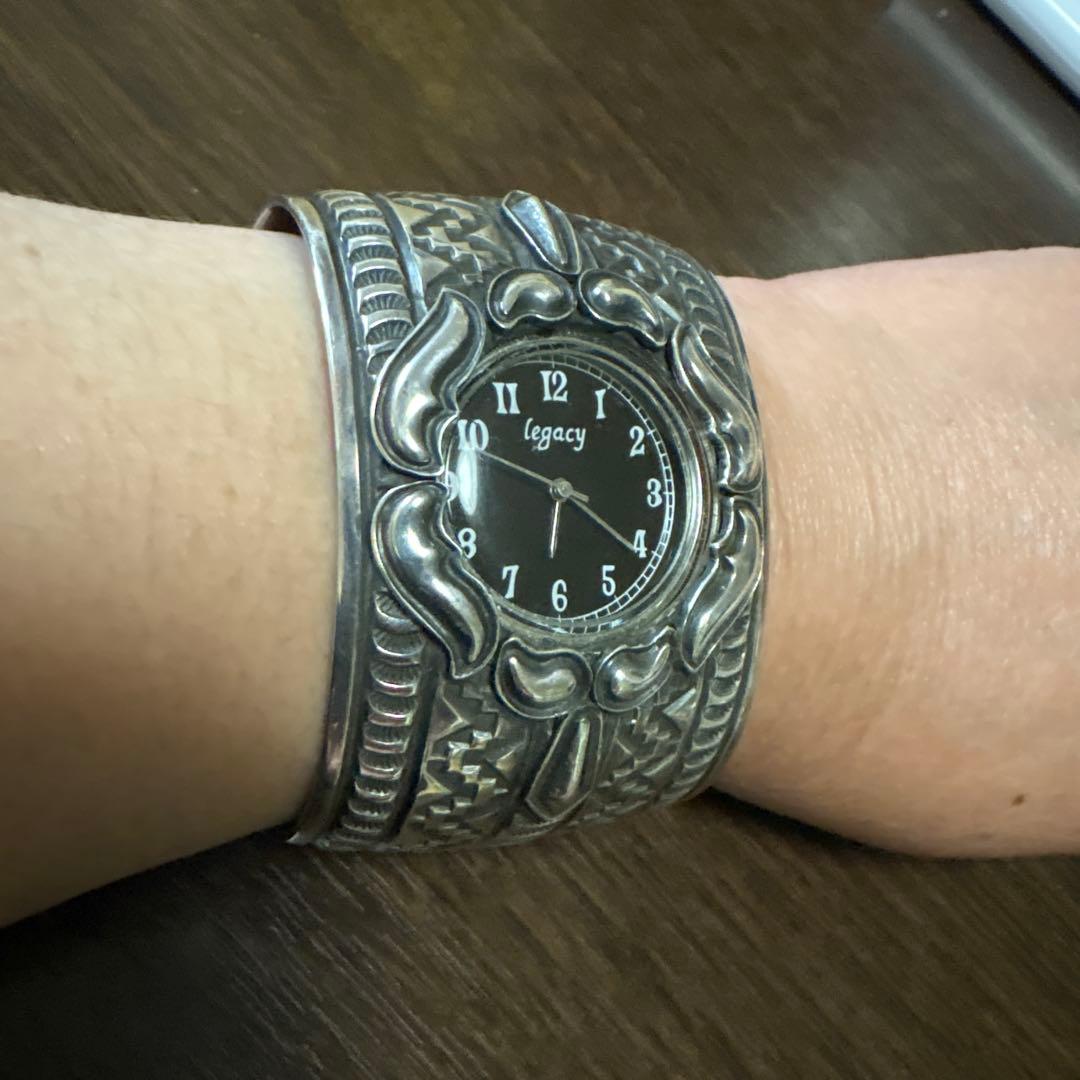 Andy Cadman バングル腕時計　インディアンジュエリー　ナバホ