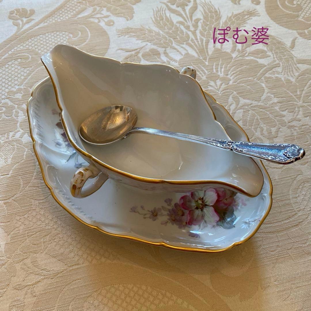 【フランス／ピュイフォルカ】純銀／レードル「ポンパドール」