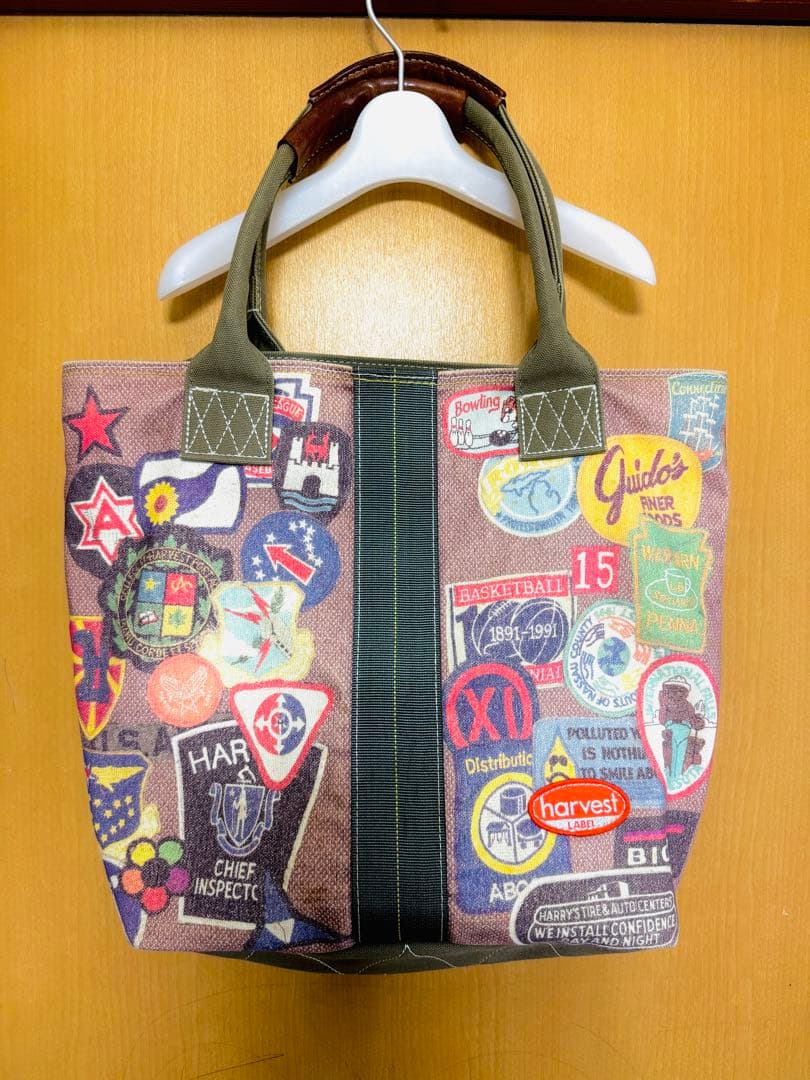 Harvest Label トートバッグ グリーン　当時モノ　used
