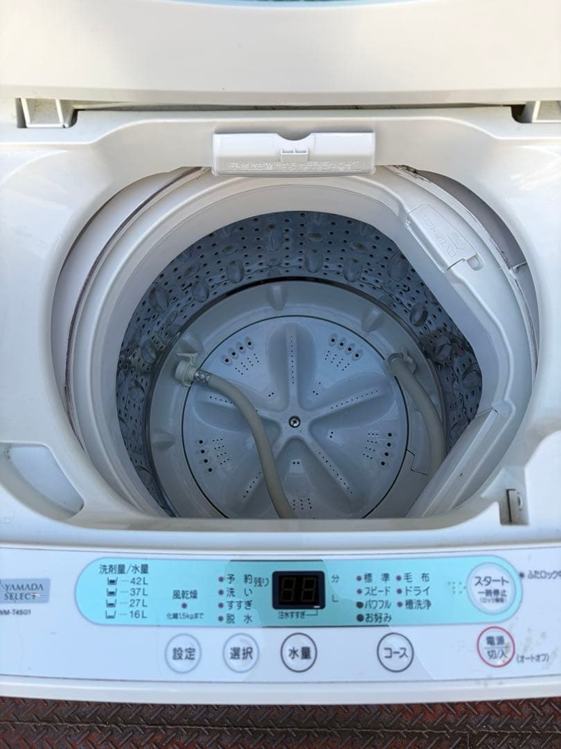 ヤマダセレクト 洗濯機 4.5kg YWM-T45G1 2019年 引取り限定