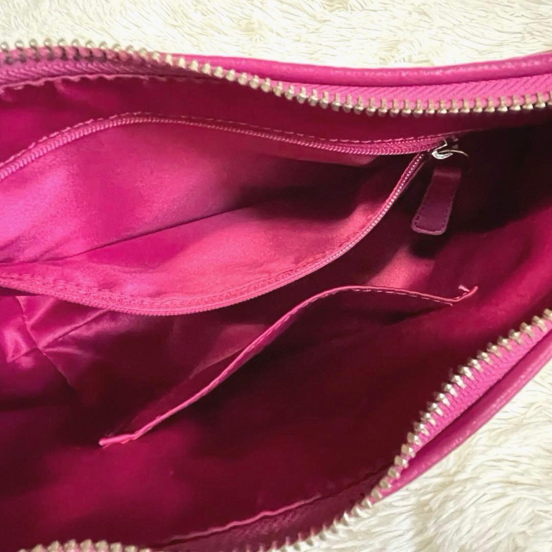 未使用級✨コーチ ワンショルダー バッグ シグネチャー ベージュ×ピンク