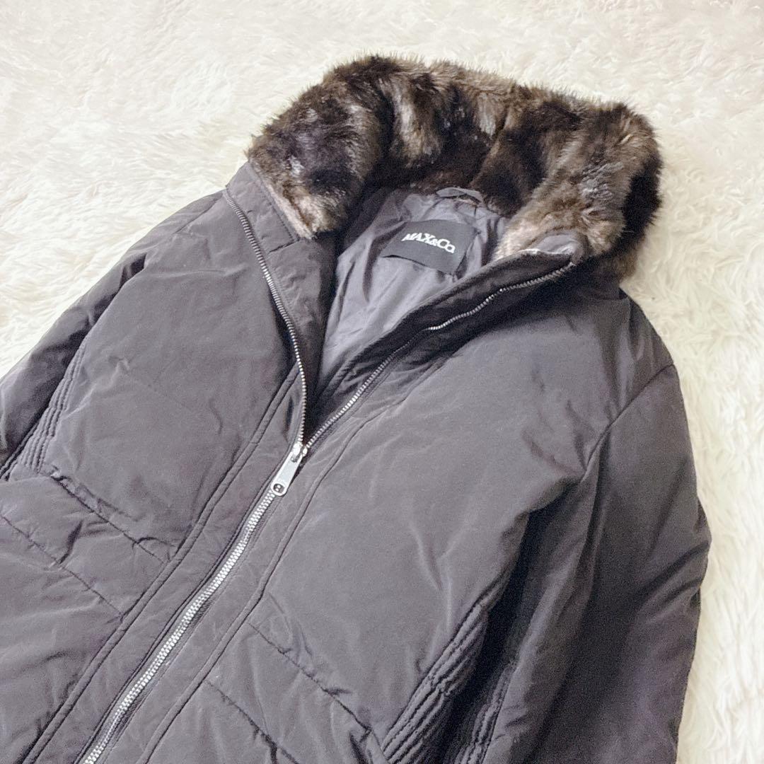 MAX&Co. マックスアンドコー ダウンコート ブラック 黒 ファー