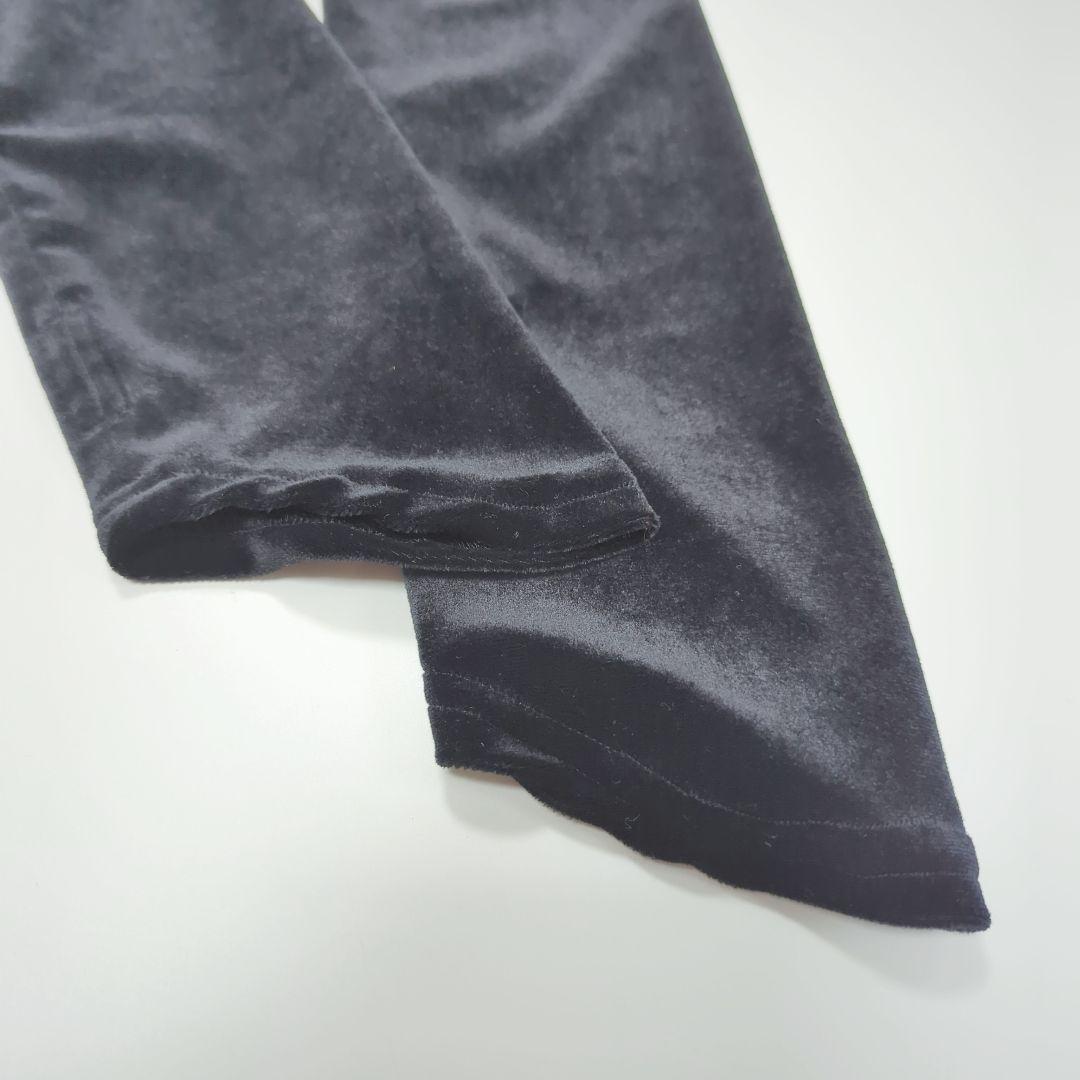 ENOF イナフ velour jersey zip tops black