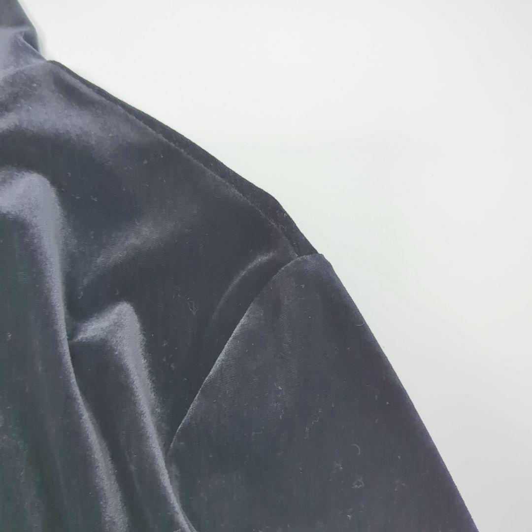 ENOF イナフ velour jersey zip tops black