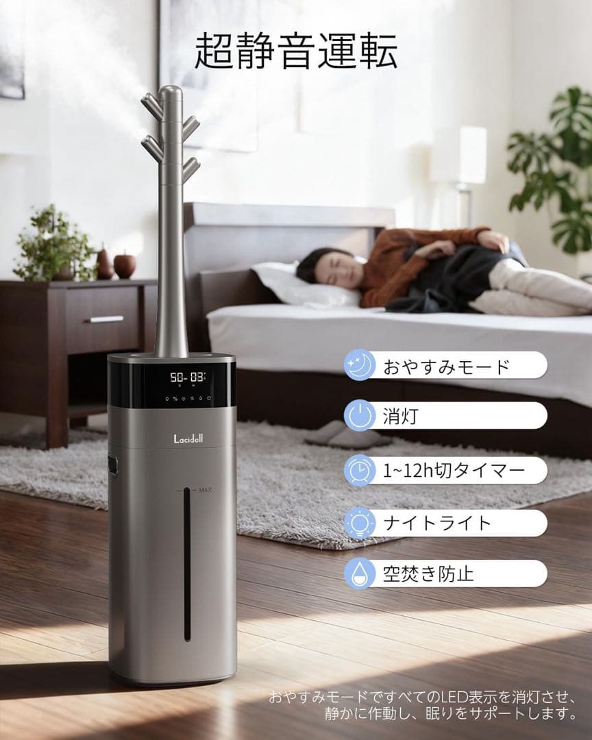 加湿器 大容量 スチーム式 ハイブリッド式 20L業務用 大型 100℃高温除菌