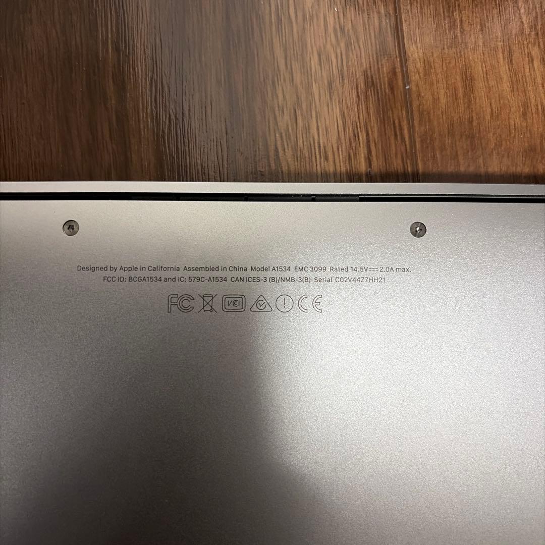 MacBook 2017 12インチ スペースグレー　ジャンク品