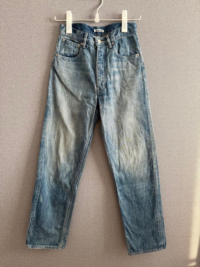 パンツ SELVEDGE FADED LIGHT DENIM NARROW PANTS