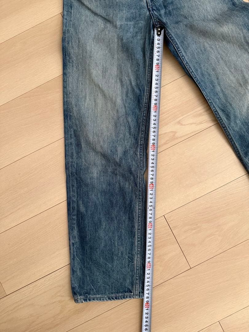 パンツ SELVEDGE FADED LIGHT DENIM NARROW PANTS