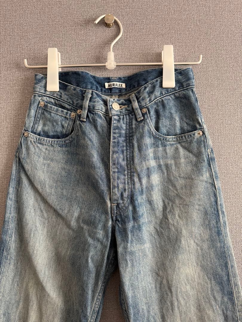 パンツ SELVEDGE FADED LIGHT DENIM NARROW PANTS