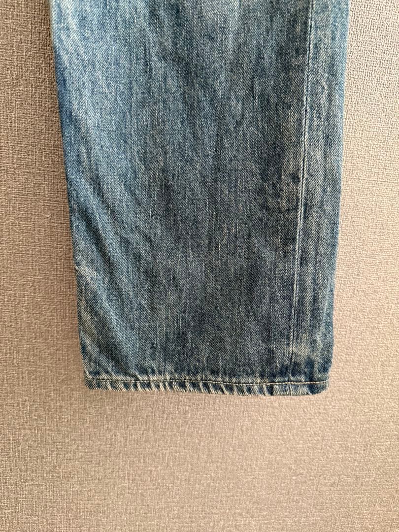 パンツ SELVEDGE FADED LIGHT DENIM NARROW PANTS