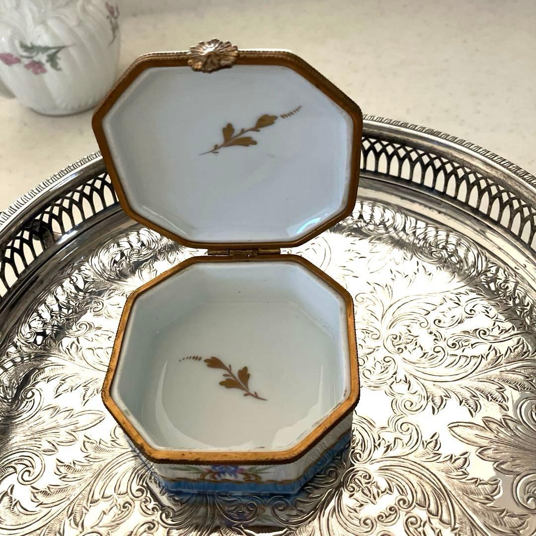 ❤️最終価格❤️ロールセリニャック　手描き　24金　リモージュボックス　小物入