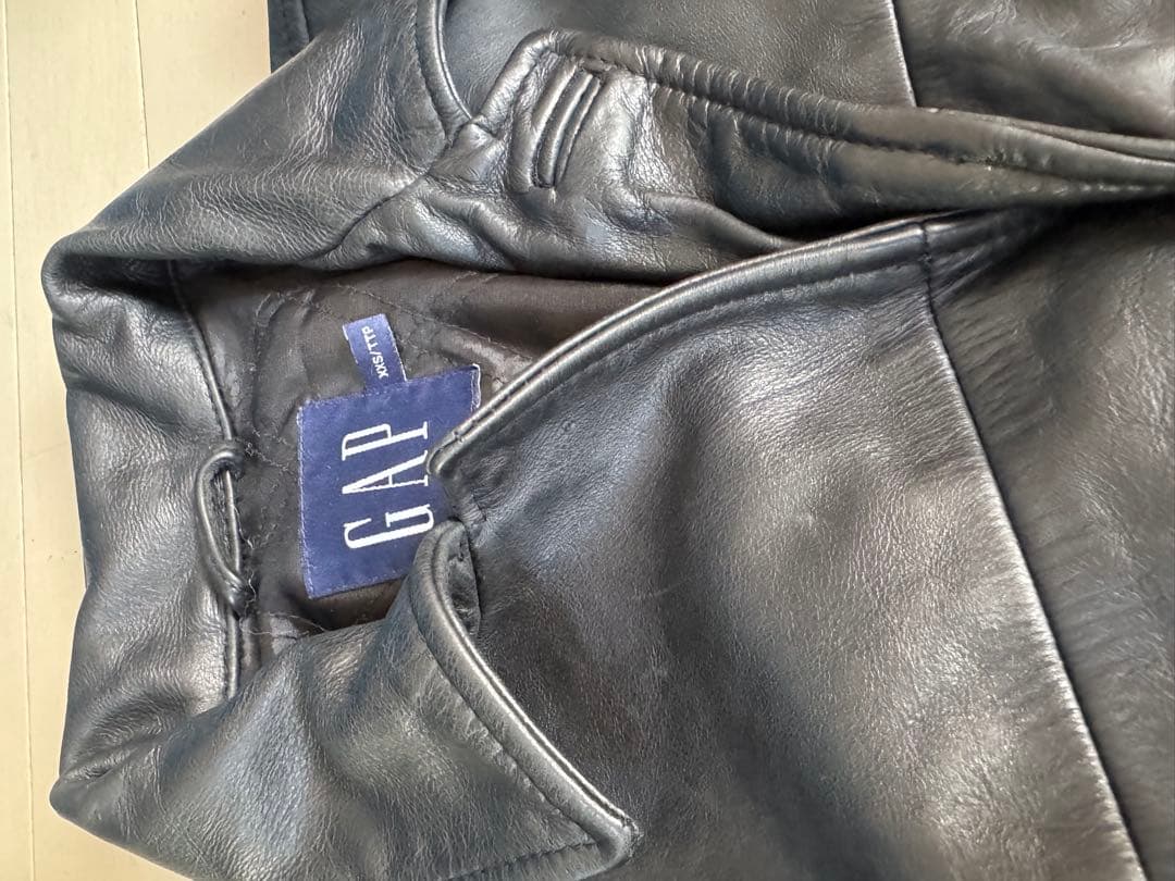 希少 XXS OLD GAP レザー カーコート　野村訓市