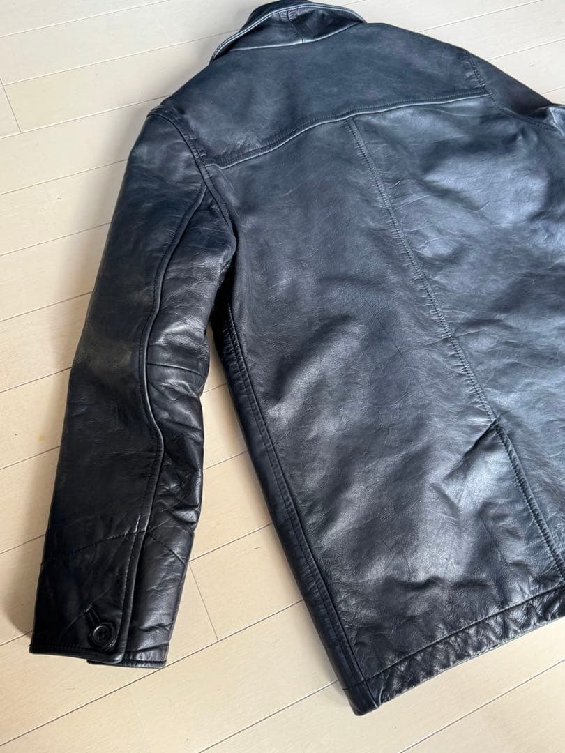 希少 XXS OLD GAP レザー カーコート　野村訓市