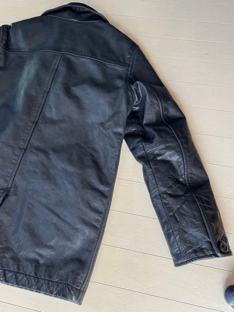 希少 XXS OLD GAP レザー カーコート　野村訓市